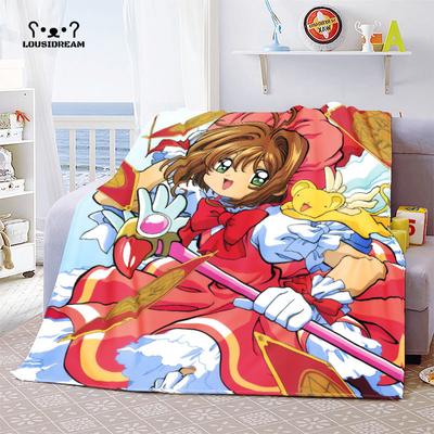 Cardcaptor Sakura Anime Kawaii Girl Throw Blanket Bedroom Sofa Cover Thin Bedspread Christmas Navidad Gift Home Room Decor