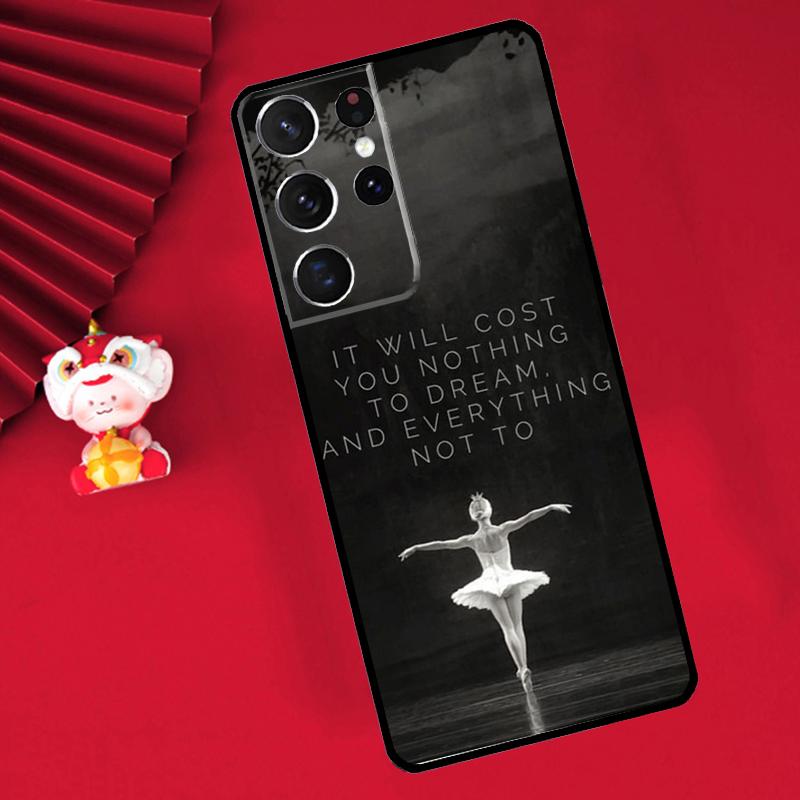 

Чехол для Samsung Galaxy S26 S25 S24 Ultra S21 S20 S22 S23 Ultra S10 Plus S25 FE с изображением девочки-балерины, танцовщицы балета, Cover Funda Galaxy S24