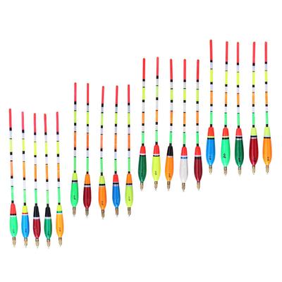 5PCS Multiple Color Balsa Wood Fishing Float Bobber Bite Indicator Angling Equipment