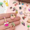 Cute Cartoon Alloy Drip Oil Jewelry Pendants for DIY Phone Chains and Necklaces
