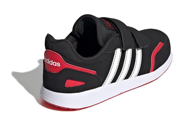 adidas Neo Vs Switch Breathable Low Top Kids' Skateboarding Shoes Black Red White Children Aged 3 7 Years Old FW3984