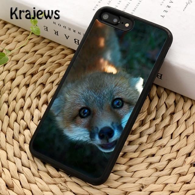 Krajews Snow Fox Animal Soft Phone Case Cover For iPhone 17 Air 16 15 14 Plus 11 12 13 Pro Max Coque Fundas
