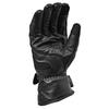 RIDEZ Winter Motorcycle Fleece and Genuine Cowhide Stylish American Long Smartphone Gloves, Leather, Style, Sleeve, Compatible, Black, RWG06-BK-XL