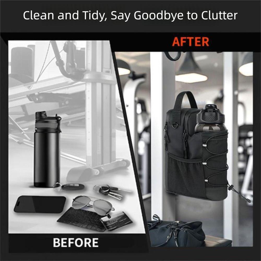 Adjustable Water Bottle Sling Bag Magnetic Crossbody Sports Bag Gym Bottle Bag Travel
