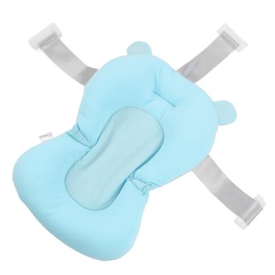 Baby Bath Seat Cushion Floating Safe Foldable Adjustable Infant Bath Supporter For Newborn White Stars