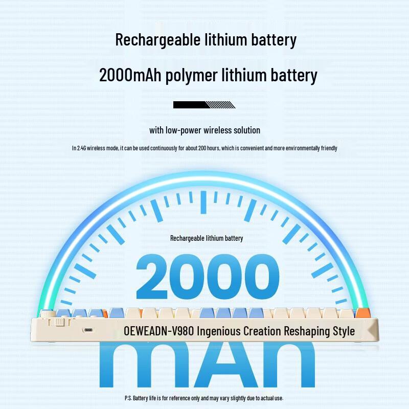 V98 Dual-Mode Wireless Keyboard Mouse Combo