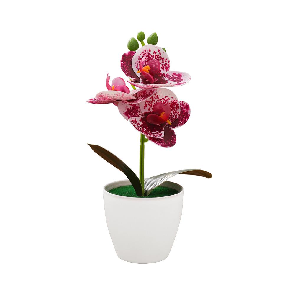 Artificial Phalaenopsis Bonsai Simulation Plants Pot Plants for Home Garden Table Bedroom Decoration Outdoor Fake Plant Ornament