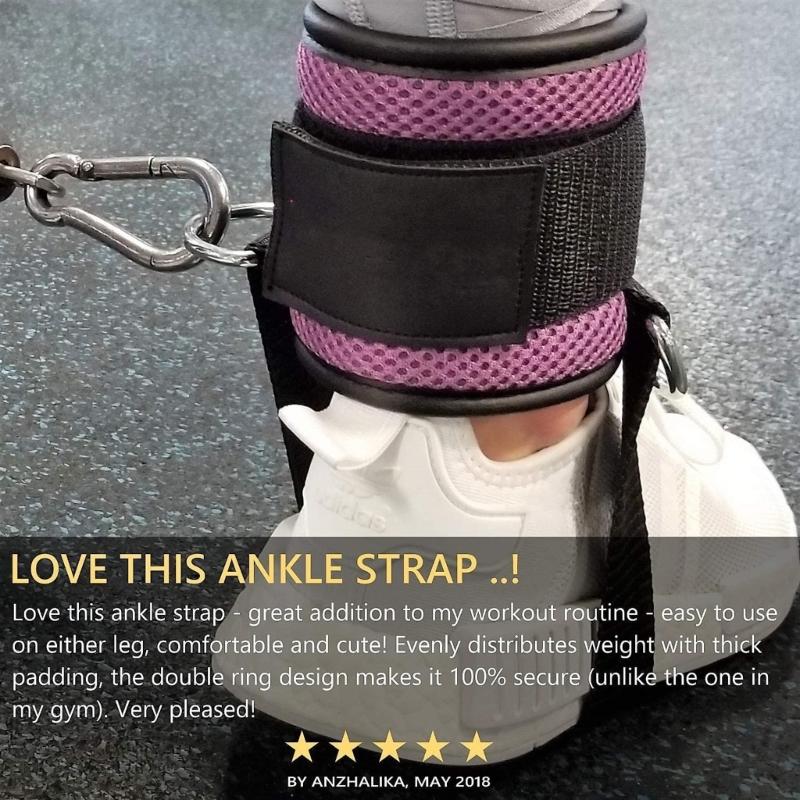 Adjustable D Buckle Ankle Strap Attachment Leg Strength Training Sports Protective Gear With Weight Boosters Belt Buckle