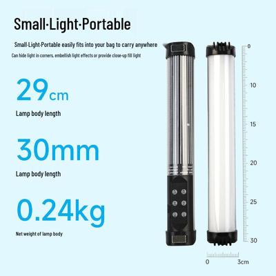Bâton lumineux LED RGB portable pour la photographie et le streaming en direct