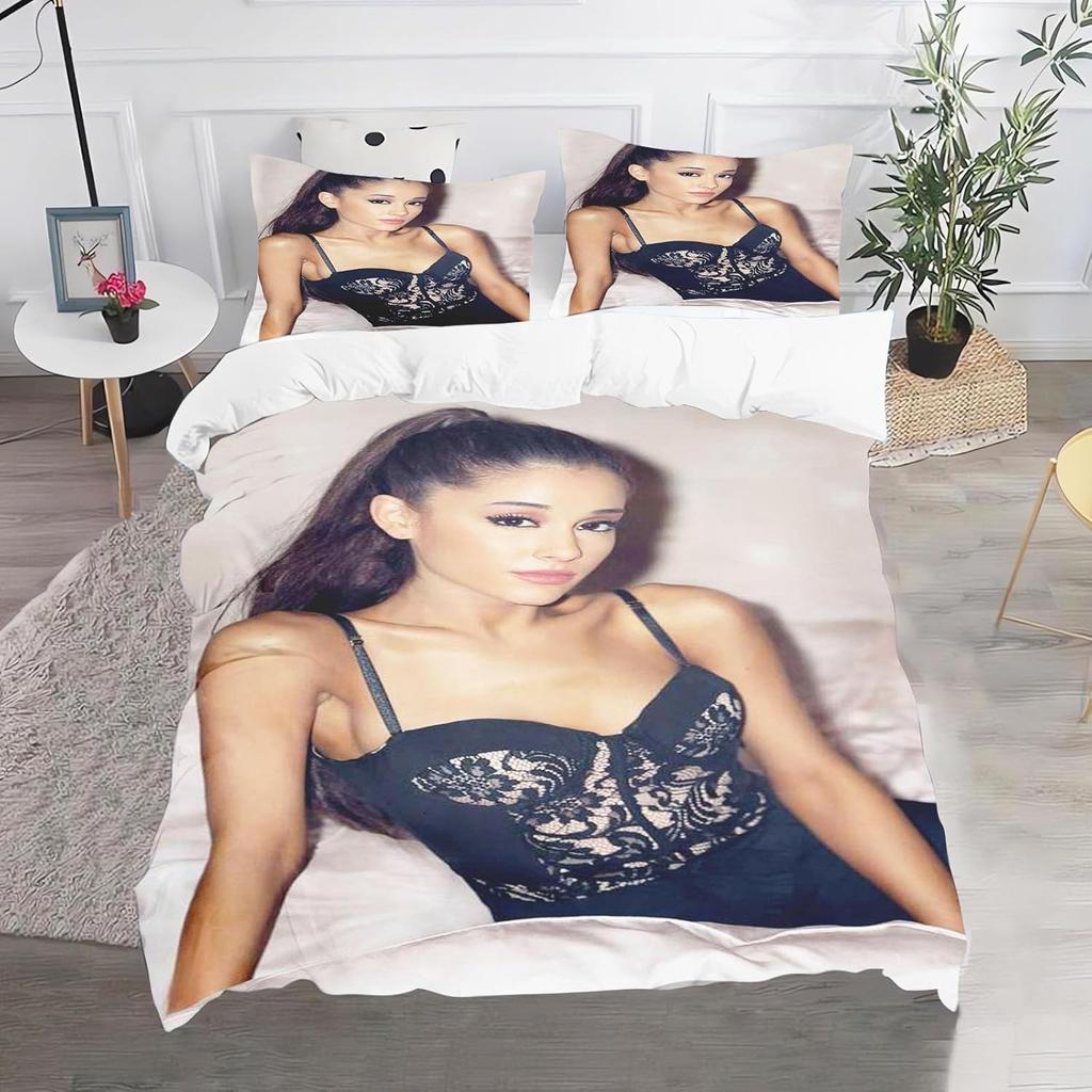 Exquisite 3D Ariana Grande Wallpaper Anime Digital Printing Bedding Set Duvet Cover Comforter Bed Youth Kids Girl Boys Gift