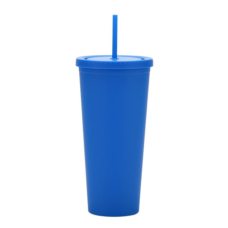 

Пластиковый стакан большой емкости 32 унции, двухслойный, конфетного цвета, с крышкой и лентой, ручной стакан, как стакан с трубочкой 1000ml сапфир синий