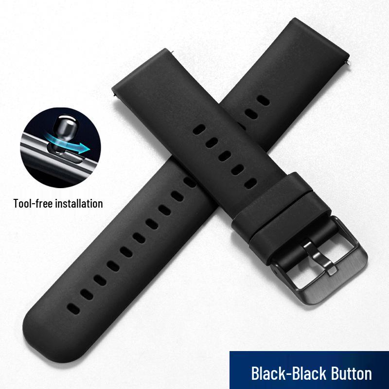 Curea de ceas sport din silicon cu eliberare rapidă - Impermeabilă, Universală, Compatibilă cu toate seriile de smartwatch pentru bărbați și femei