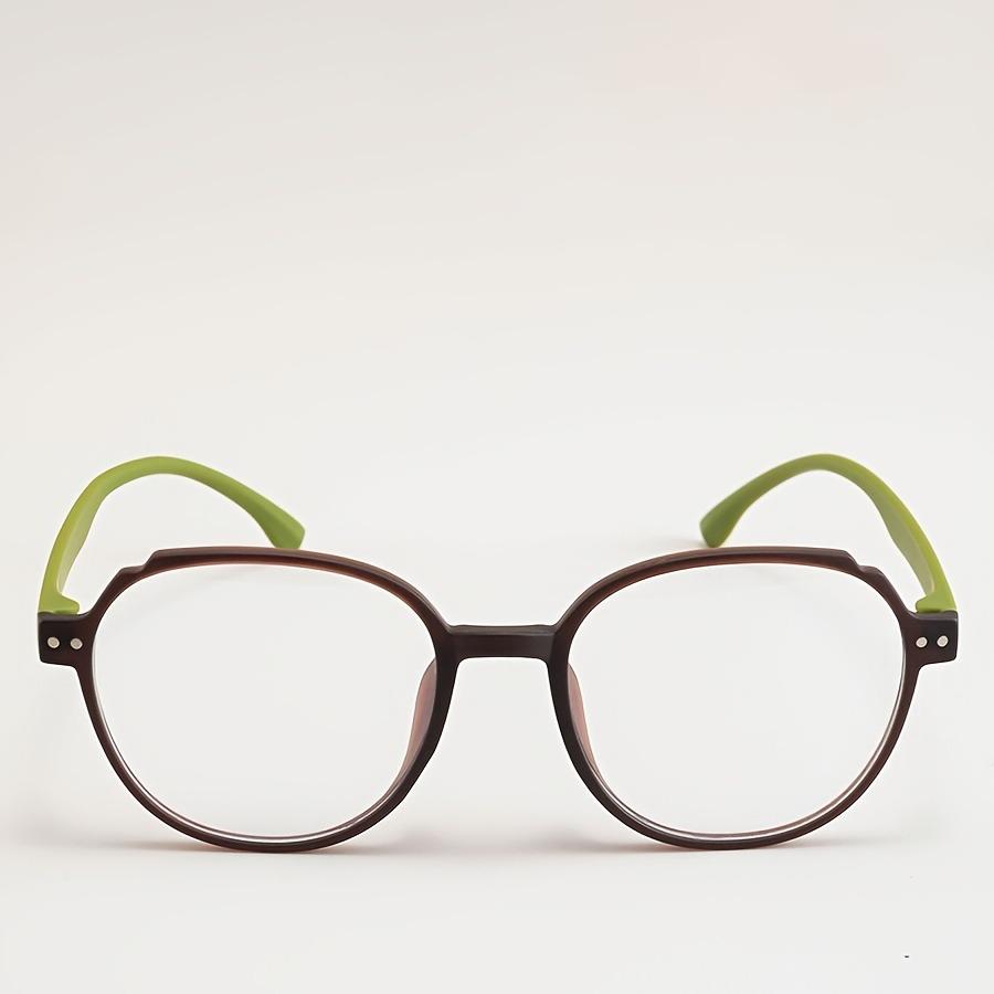 Ultra Light Large Round Frame Reading Glasses for Women Men High Definition PC Lenses - Suitable for Middle-aged