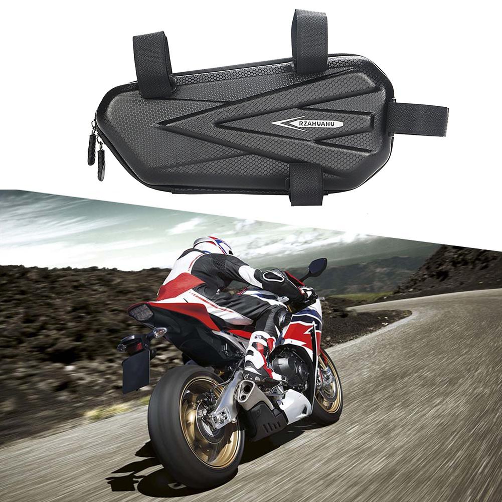 Motorcycle Side Bag Large Capacity Hard Shell Triangle Bag Multifunctional Mountain Bike Triangular Pouch Motorcycle Accessories