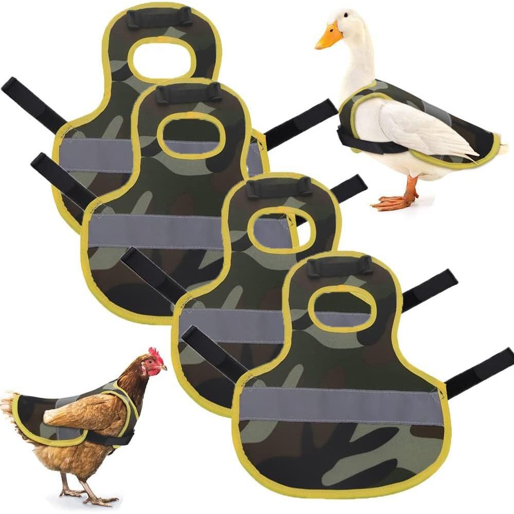 

Chicken, duck, goose, reflective vest, pet winter warm protective clothing, chicken and duck chest and back feather protective pads a piece
