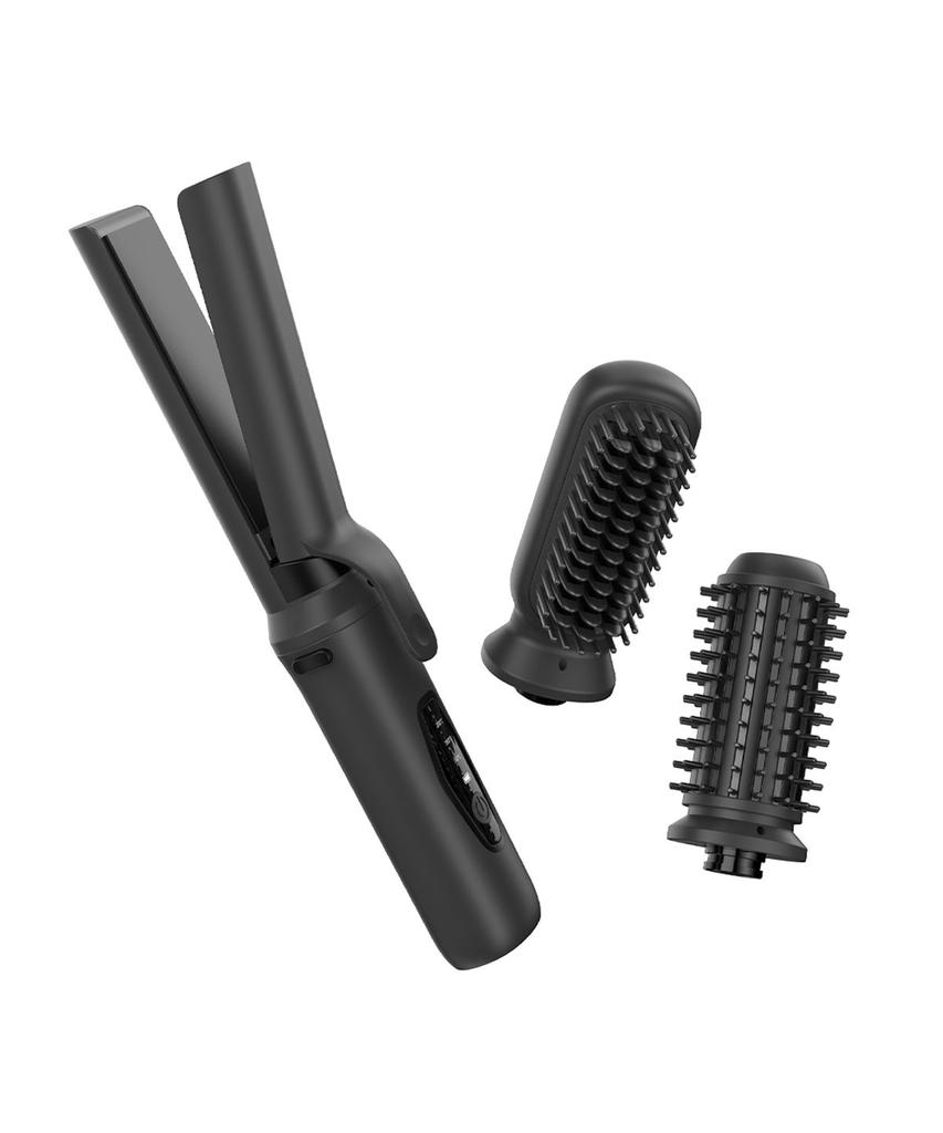 Portable Cordless Dual 3-in-1 Comb Hair Iron ST-DWC100 (Straightening Tool Included)