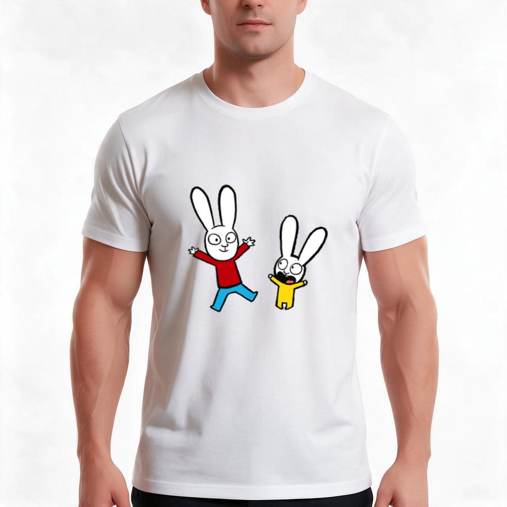 Character Tshirt Summer Casual Cotton Tee Oversized Streetwear Tops Vintage Graphic Print Loose Fit Short Sleeve