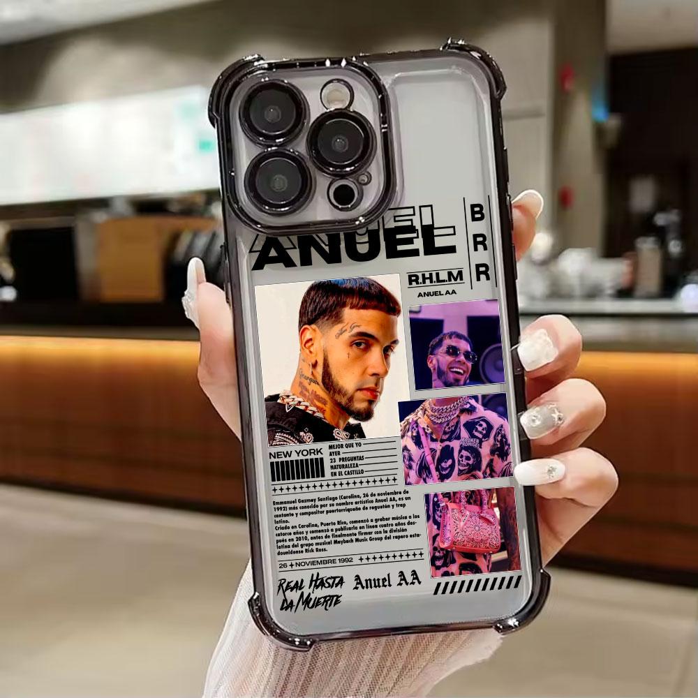 

Anuel AA Real Hasta La Muerte Phone Case for iPhone 17E 11 13 15 16 17 Pro Max 14 Plus 17Air 16E 13Pro 12 17Pro Soft Clear Cover iPhone 11Pro Max