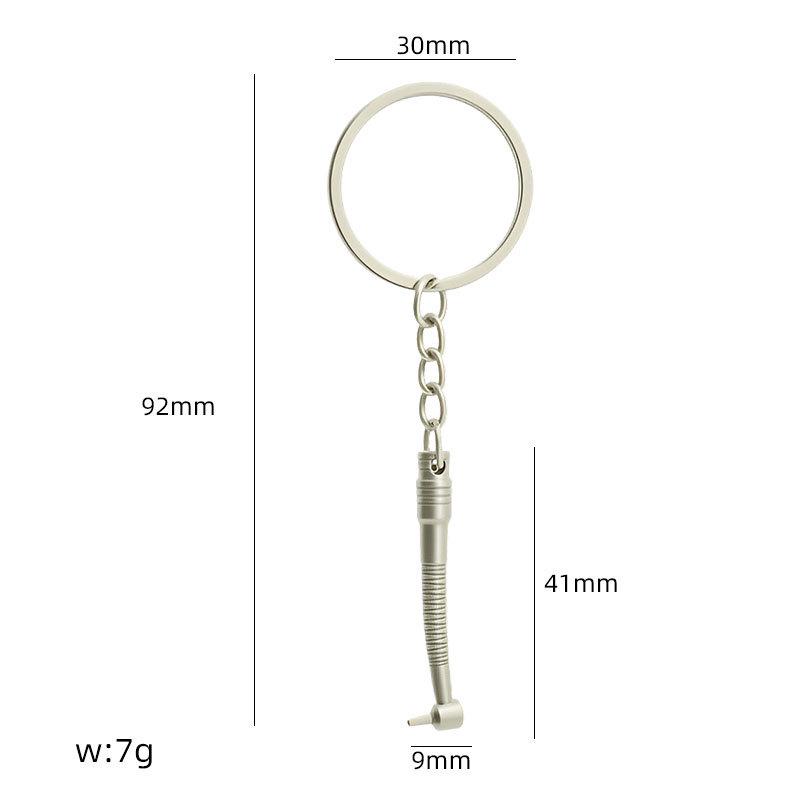 Creative Dental Tools Keychain: Simulation Teeth, Mouth Mirror & Forceps - Perfect Dentist Gift