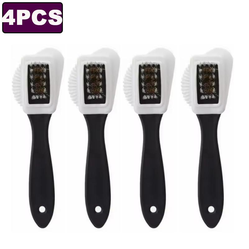 1/4pcs 3Side S-shaped Cleaning Shoe Brush Convenience Shoe Cleaning Brush for Snow Boot Shoe Brush Household Cleaning Tools Acce
