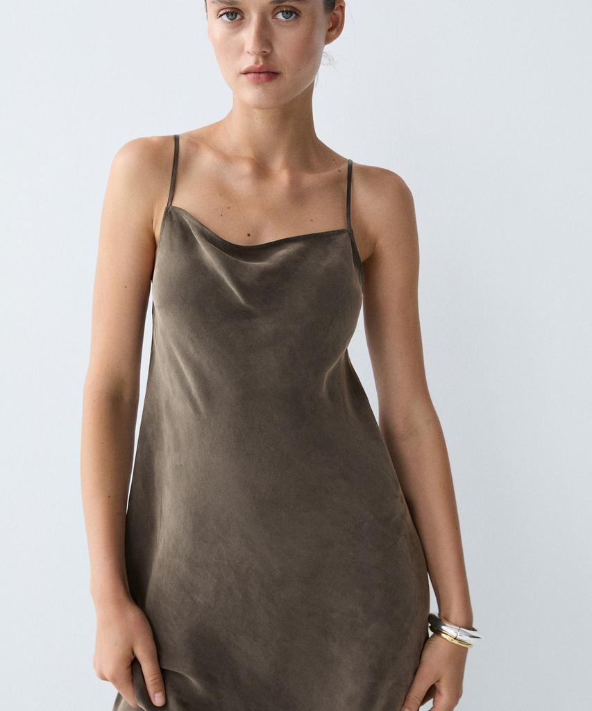 Masimodutti Fluid Lingerie Strap Dress