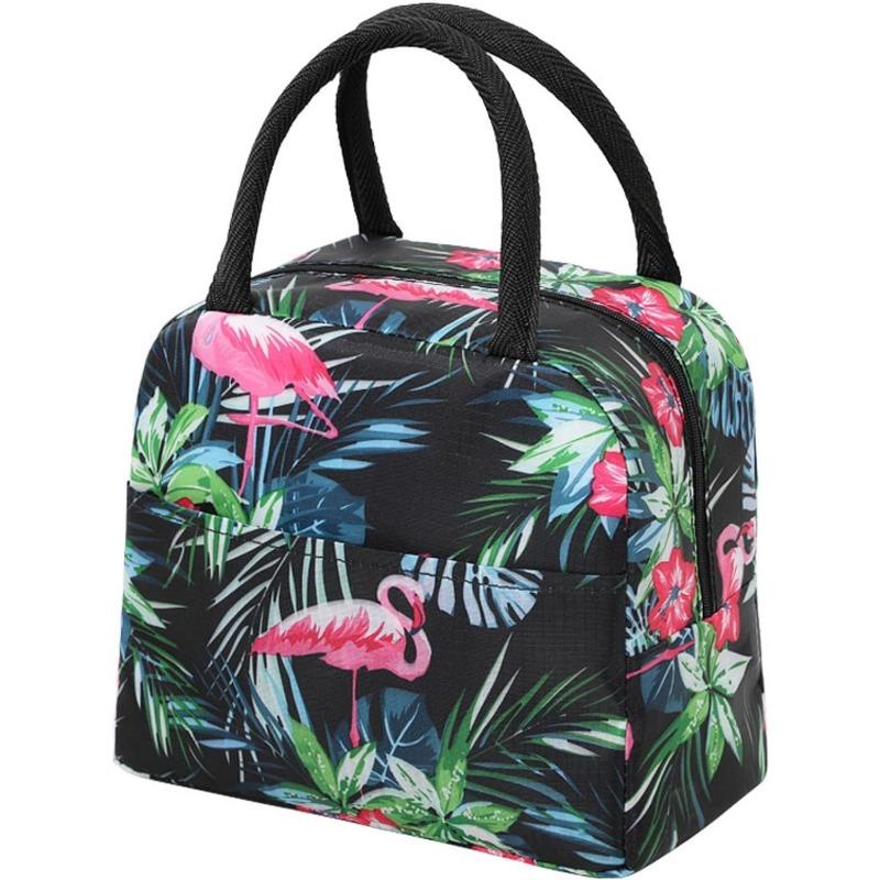 

1PC багаторазовий ізольований мішок для обіду з підкладкою з алюмінієвої фольги для подорожей, роботи на пікніку. 1PC