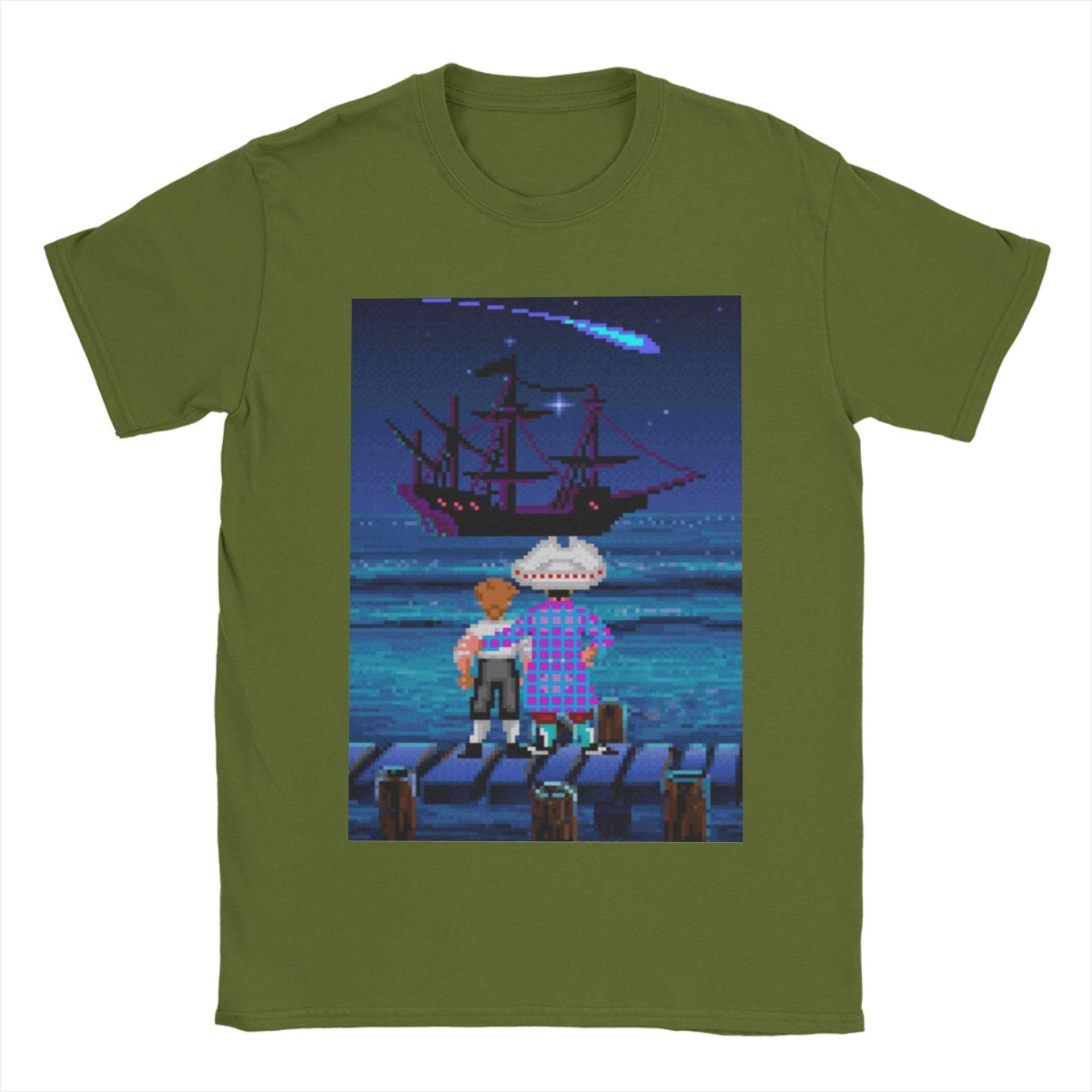 

Monkey Island Guybrush and Stan Tee Shirt for Men Women Fashion T Shirts 100% Cotton Clothing 4XL