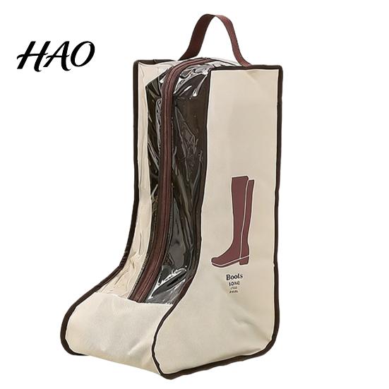 Foldable Boot Storage Boots Bag with Zipper And Handle, Portable Transparent PVC Dust Waterproof Closet Organizer Proof Organizer, Dust-proof