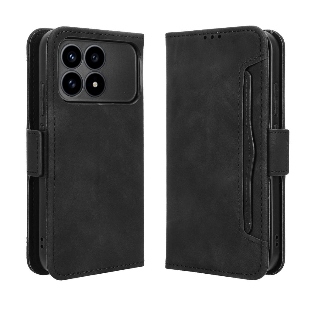 For Xiaomi Poco F8 Pro/Redmi K90 5G Leather Case Phone Wallet Cover with Multiple Card Slots