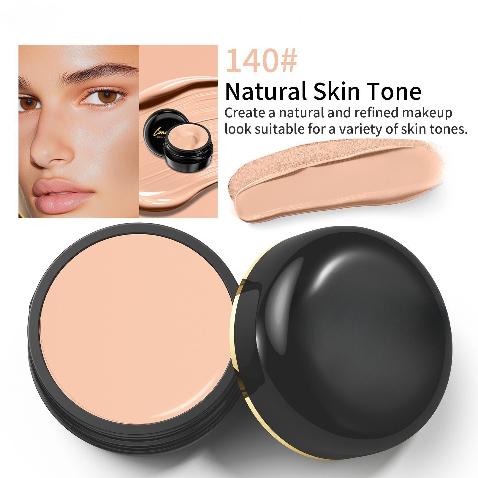 

Крем-консилер с полным покрытием — водостойкий, матовый, подходит для всех тонов кожи, скрывает шрамы и темные пятна, долговечный, многоцветный, формула на растительной основе