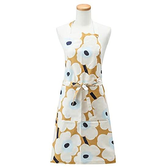 Marimekko Apron Rasymatto Black X White X Polka Dot Pattern 070692 190 Length 84cm Width 83cm [Used]