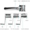 Stainless Steel Cheese Grater MultiFunction Hand Cranked Rotatable Cheese Cutter Kitchen Slicing Tool