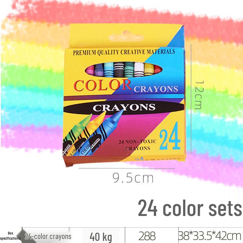 Children's Crayon Set - 6/8/12/24 Colors, Vibrant Oil Pastels for Painting and Doodling