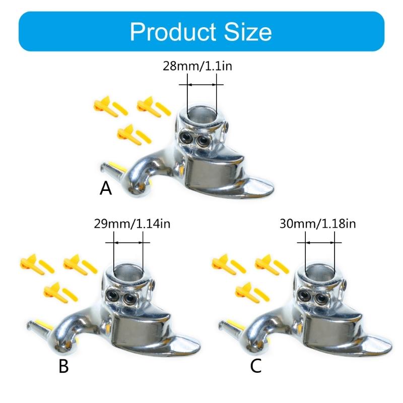 Car Tire Changer Mount Demount Duck Head Electroplating Steel Tire Changer Bird Head 28/29/30mm with Rims Protectors