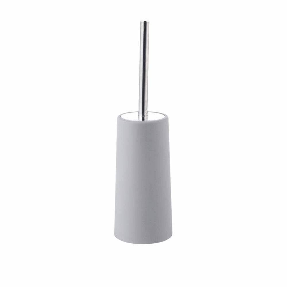 Splash Protection Toilet Brush Set Stainless Steel Toilet Cleaning Brush  Hotel