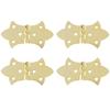 4 Stück Metall-Blumenband Scharnier Antik Bronze/Gold Holzbox Schrank Kleiderschrank Tür Anschlagsscharniere Möbelbeschläge 57*31mm