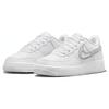 New Nike Air Force 1 GS Cut Out Swoosh - White Photon Dust FQ2413-100
