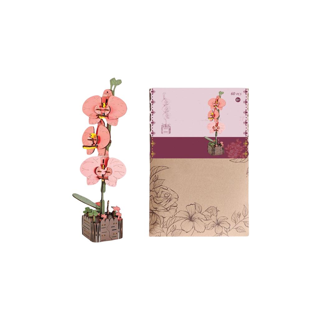 Diy Material Kits For Simulated Roses, Handcrafted Wooden Children'S , 3d Puzzles