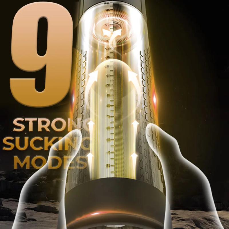Electric Vibrators Enlargement Extend Penis Trainer Male Masturbators Cup Dick Pump Sex Toys for Men 18+