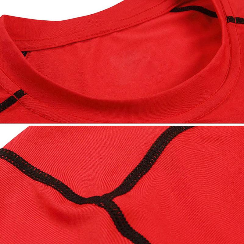 Men Compression Tops Tight Trousers Long Sleeve Shirts Long Pants Sport Suits