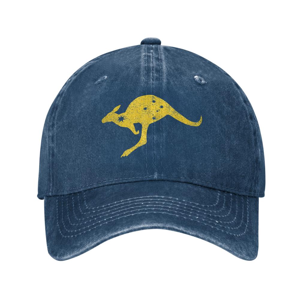 Australia Kangaroo Southern Cross Baseball Caps Unstructured Distressed Denim Washed Snapback Hat Aussie Flag Adjustable Fit Hat
