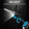 3000W 88VF 6 Inch Mini Electric Saw Chainsaw Garden Tree Logging Saw Woodworking Tools Wood Cutters with 2 Battery
