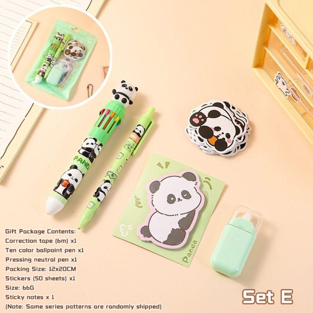 Set di cancelleria di alta qualità 7 in 1 Gomma Capibara Evidenziatore Regalo Ritorno a Scuola