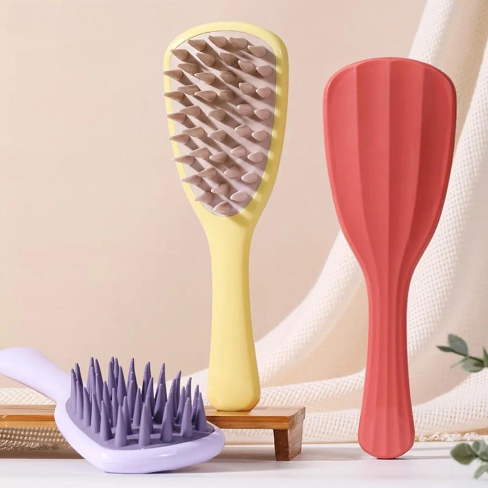 Long Handle Shampoo Brush Silicone Scalp Massage Comb Hair Washing Brush Head Massager Bath Brush Body Scrubber Hair Accessories