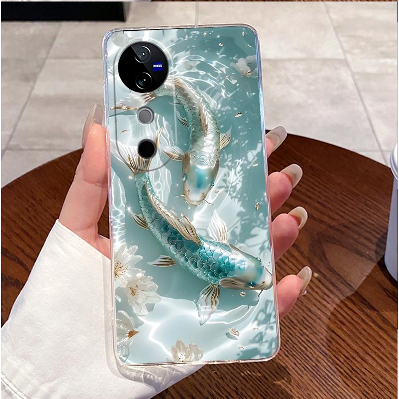Case For VIVO V40 5G Back Cover VIVO V40 Pro 5G Cute Love Cat Rabbit Funny Cartoons Casing Ultra Thin Clear Soft TPU Phone Case