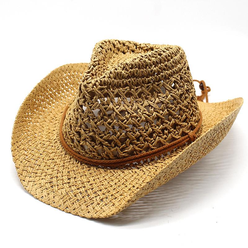 Straw Hat For Men Summer Sun Protection Wide Brim Traveller Accessory