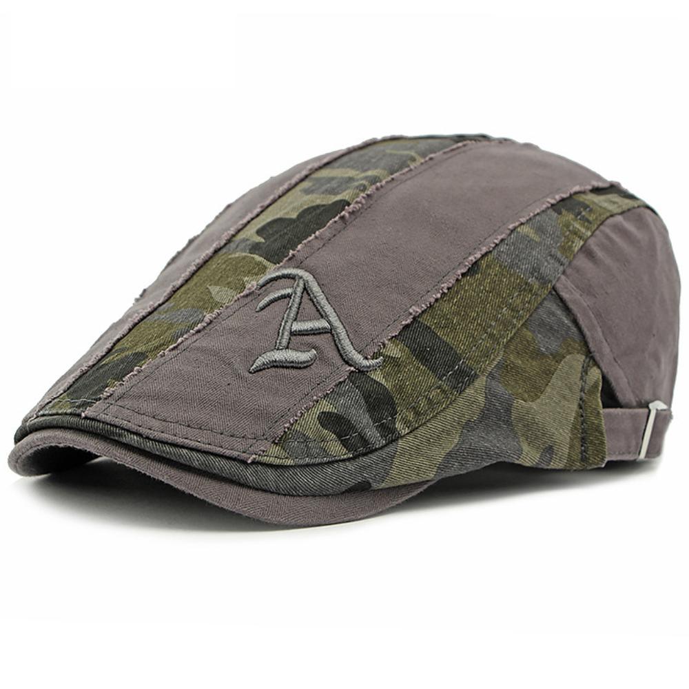 

HT4398 Berets Spring Summer Autumn Caps for Men Women Vintage Artist Painter Beret Hat Male Female Ivy Flat Cap Cotton Beret Cap 55-60cm Adjustable