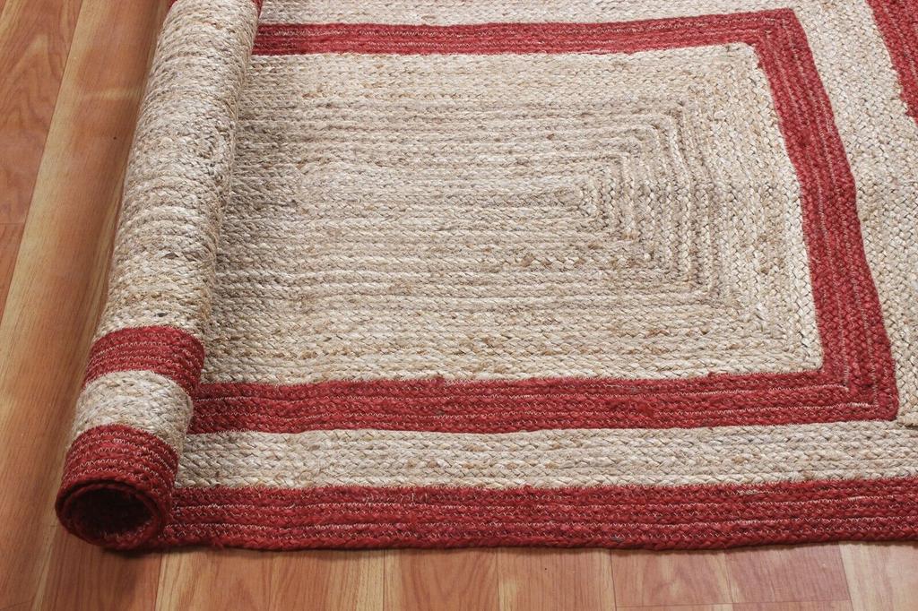 Jute Handmade Rug Round Natural Rug for Any Space Look Rustik Decor For Any Space