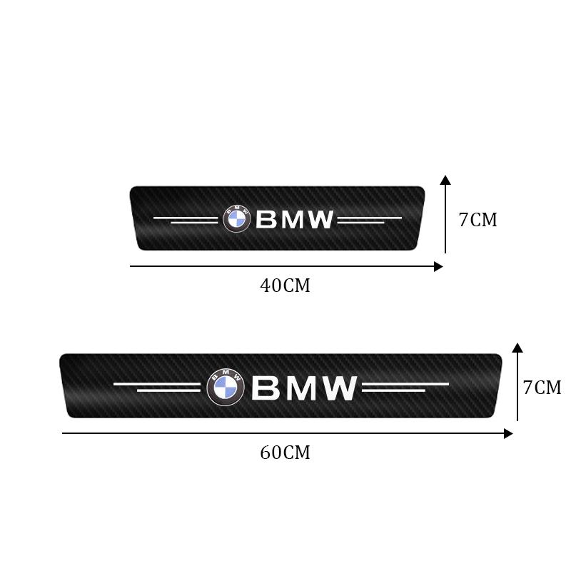 BBKR7 For BMW M3 M5 M6 X3 Carbon Fiber Door Sill Scuff Plate E46 E36 E90 F30 G20 E34 Anti-Scratch Vehicle Exterior Tuning Accessories