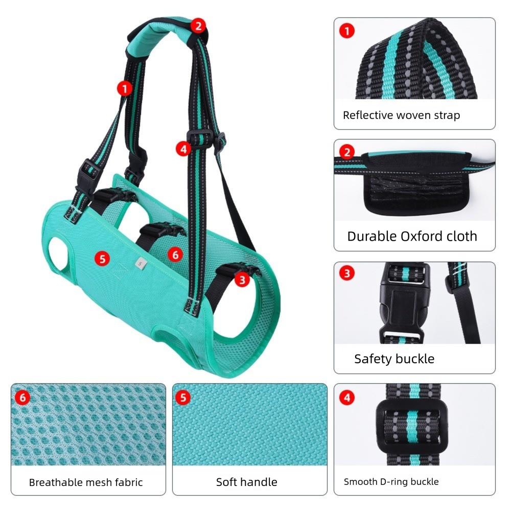 Thicken Handle Dog Lift Harness Adjustable Strap Pet Lifting Vest Dog Sling Carrier  Pet Supplies